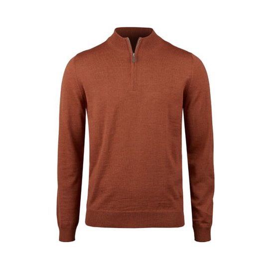 Black Merino Half Zip