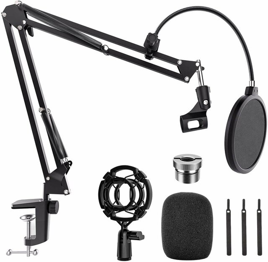Kit Med Mikrofonstativ För Bordsmontering