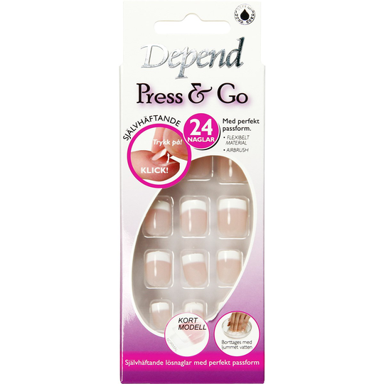 Depend Press & Go 2 Soft Rosa Kort Modell
