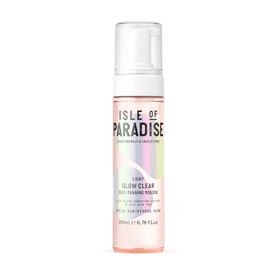 ISLE OF PARADISE Light Glow Clear Self Tanning Mousse 200 ml