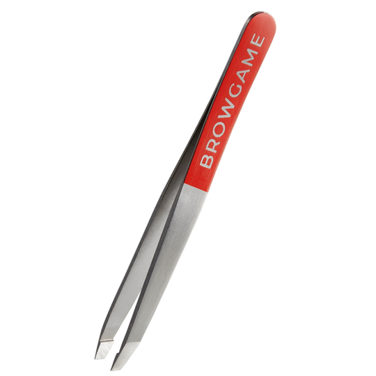 Browgame Cosmetics Original Tweezer Slanted Red