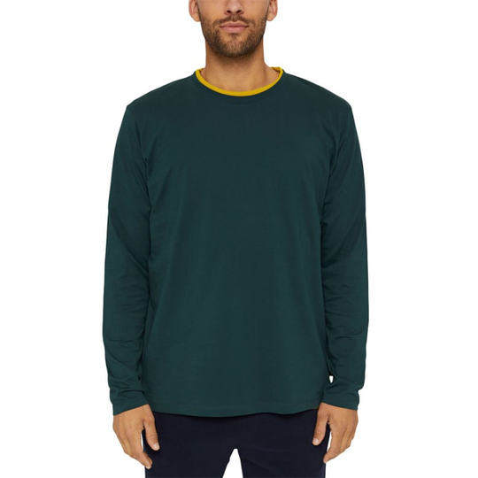 Långärmad jerseytopp i 100% ekobomull.