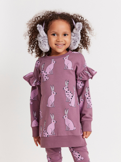 Sweatshirt tunika med kaniner