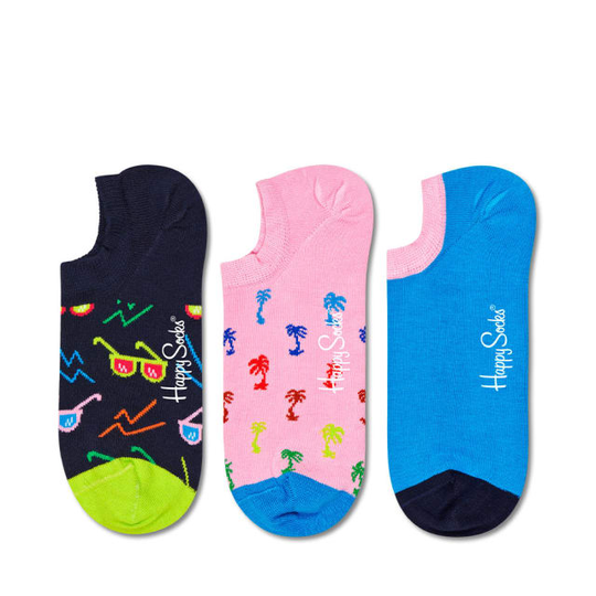3-Pack Sunny Days No Show Sock