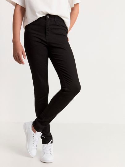 SELMA Superstretchiga jeans med slim fit och hög midja