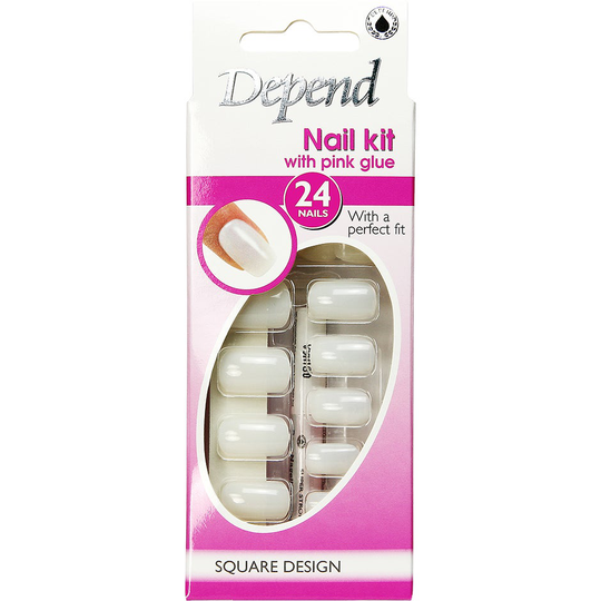 Depend Nagel Set med Rosa Lim 6036, Depend Lösnaglar