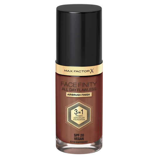 Max Factor Facefinity All Day Flawless 3 in 1 Foundation 110 Espresso