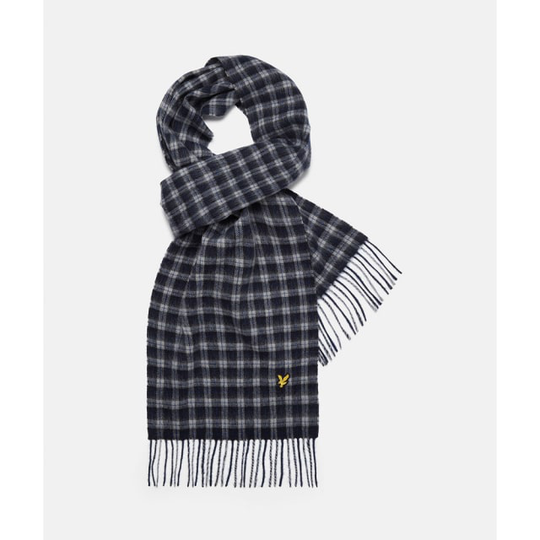 Check Lambswool Scarf