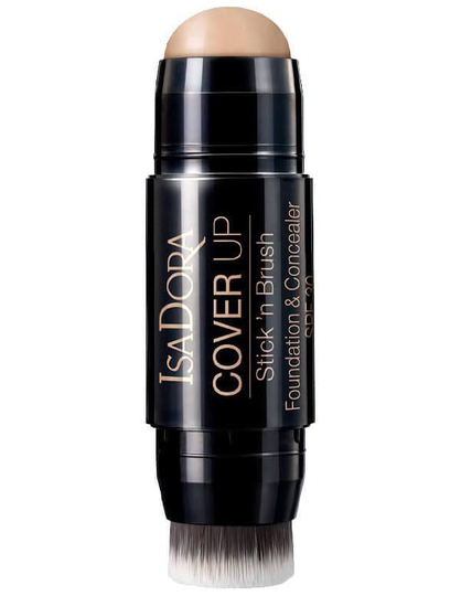 Isadora Cover Up Stick 'N Brush Foundation & Concealer SPF 30 - Cool Beige
