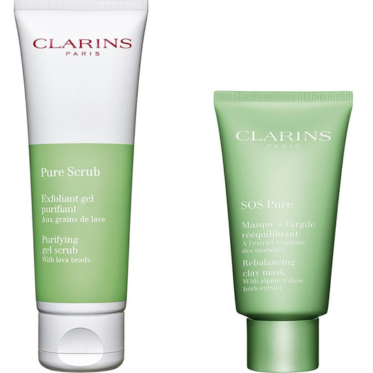 SOS Pure Scrub & Mask, Clarins Hudvård