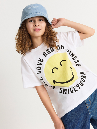 T-shirt med smiley