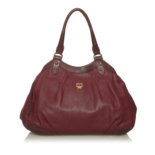 Mcm Leather Tote Bag