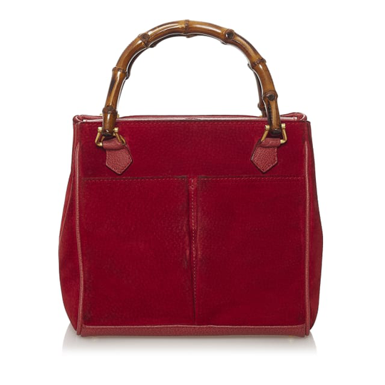 Gucci Bamboo Suede Satchel