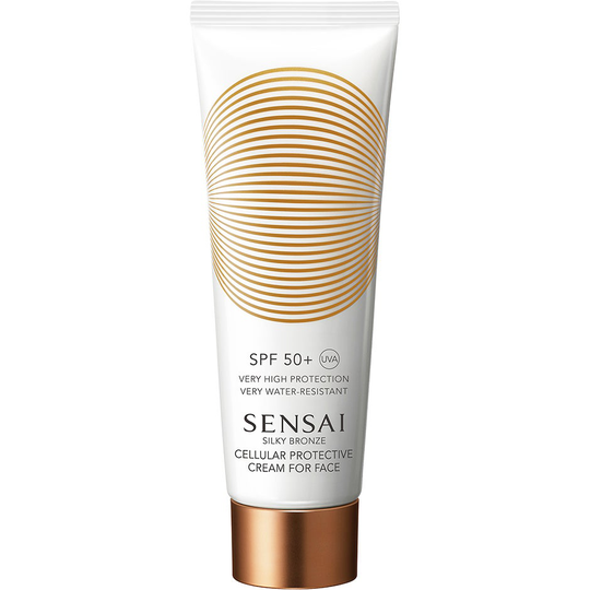 Silky Bronze Cellular Protective Cream For Face Spf50+, Sensai Solskydd & Solkräm