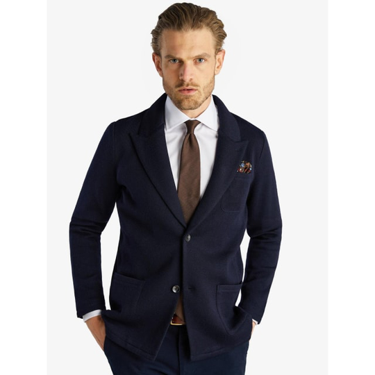 Stickad Blazer I Merinoull
