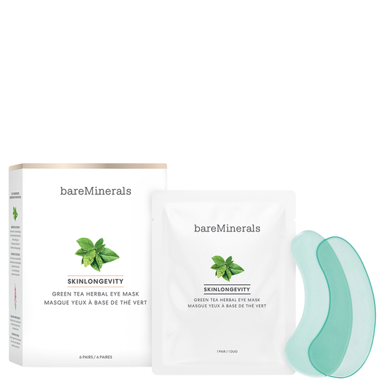 bareMinerals Skinlongevity Green Tea Herbal Eye Mask 6 st