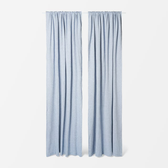 2-pack gardinlängd i linnemix FOLKE
