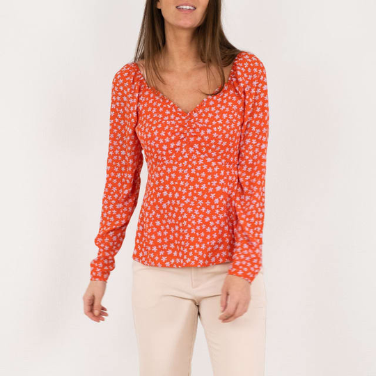Ricki Bright Flower Blouse