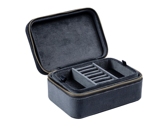 Velvet Jewellery Box, Dark Necessärer