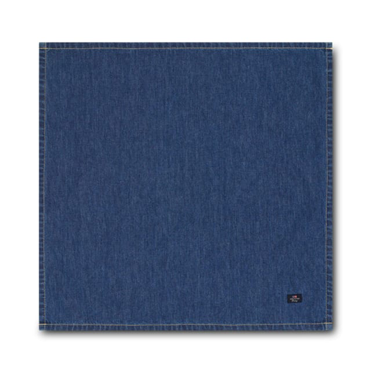 Icons Cotton Twill Denim Napkin