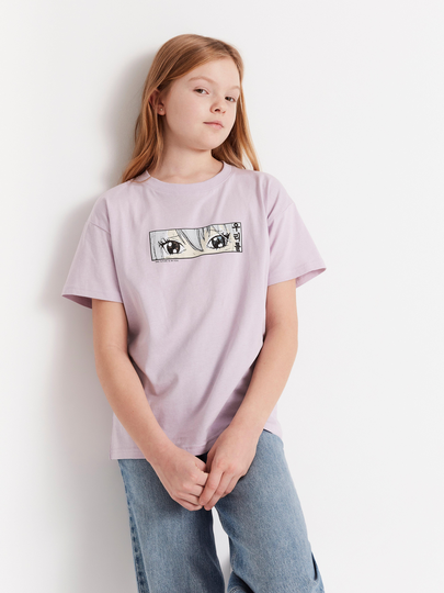 T-shirt med Manga tryck