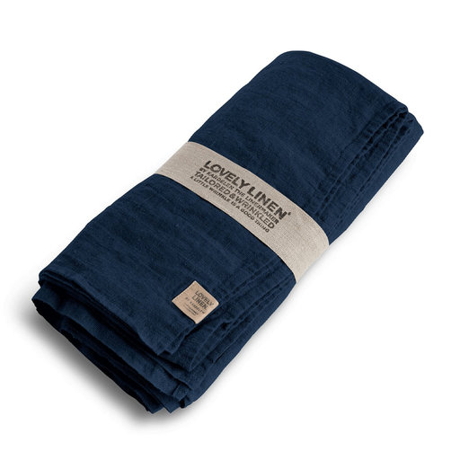 Linneduk, Duk, Bordsduk, Midnight blue