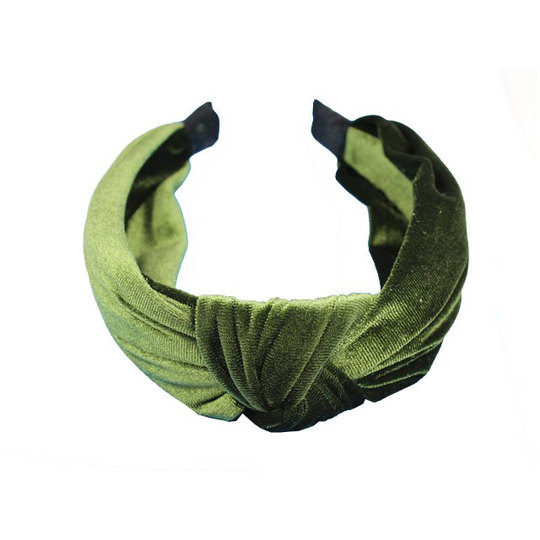 LYKO Diadem Velvet Tie Green