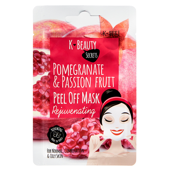 K- Beauty Secrets Pomegranate & Passion Fruit Peel Off Mask 15 g