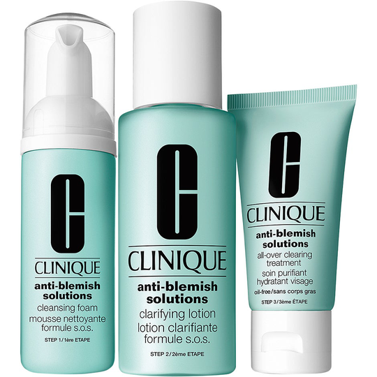 Clinique Anti-Blemish Solutions 3-Step Skin Care System, Clinique Set / Boxar