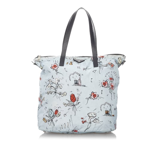 Prada Tessuto Stampato Tote Bag