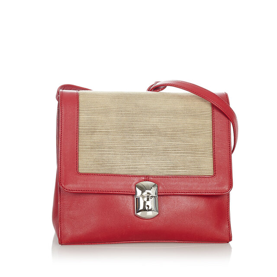 Balenciaga Padlock All Day Leather Crossbody Bag