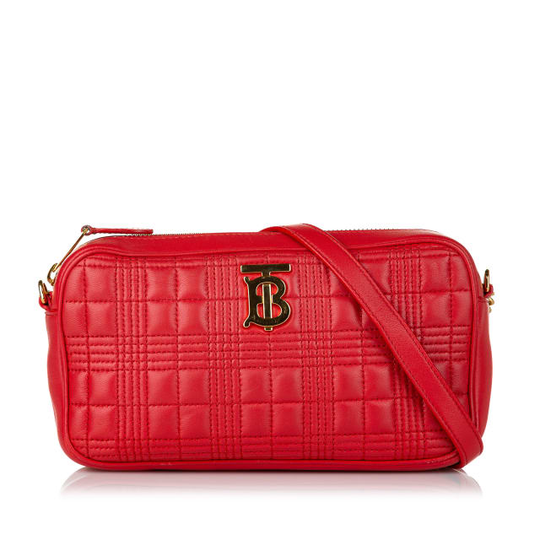 Burberry Quilted Leather Tb Camera Crossbody Bag