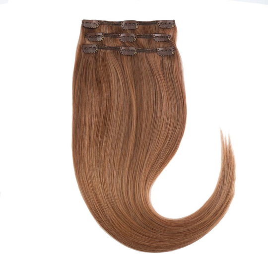 Rapunzel of Sweden Clip-on set 3 pieces 40 cm Sunset Red ColorMelt C6.