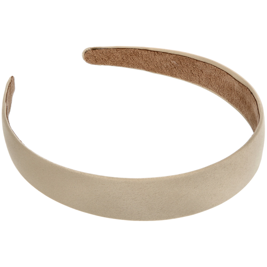 LYKO Diadem i satinlook 2,5 cm Beige
