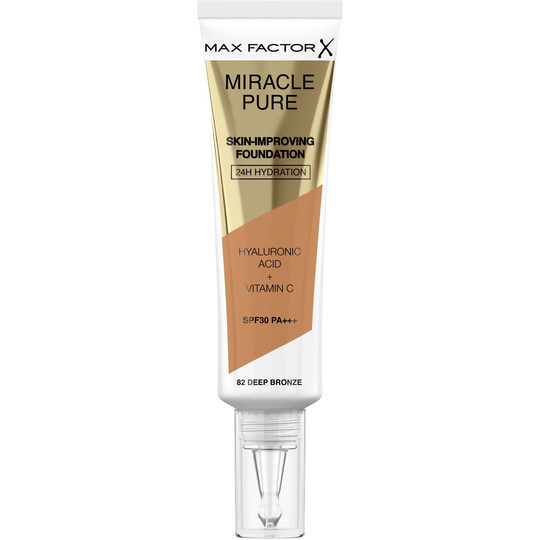 Max Factor Miracle Pure Skin-Improving Foundation 82 Deep Bronze