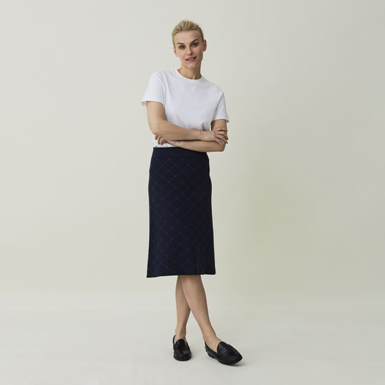 Chastity Signature Print Knitted Skirt