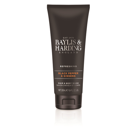 Baylis & Harding Men's Black Pepper & Ginseng Hair & Body Wash 250 ml