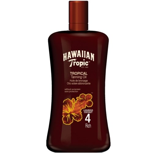 Hawaiian Tropic Tanning Oil Rich SF4 200 ml