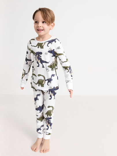 Pyjamasset med dinosaurier