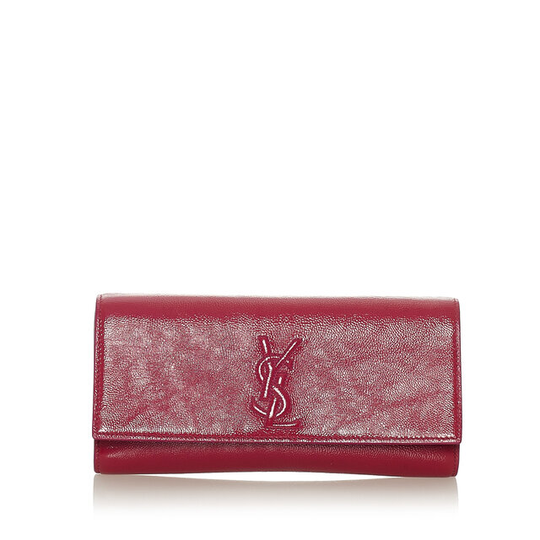 Ysl Belle De Jour Patent Leather Clutch Bag