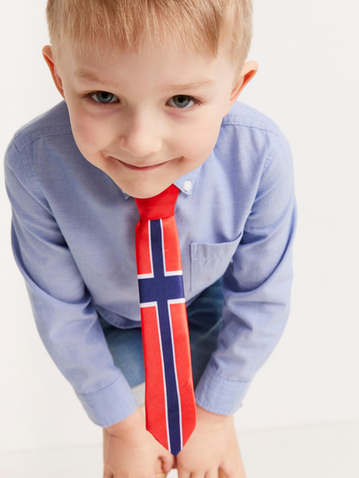Slips med Norge-flagga