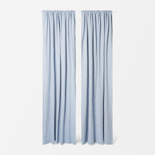 Gardinlängd i linnemix FOLKE, 2-pack