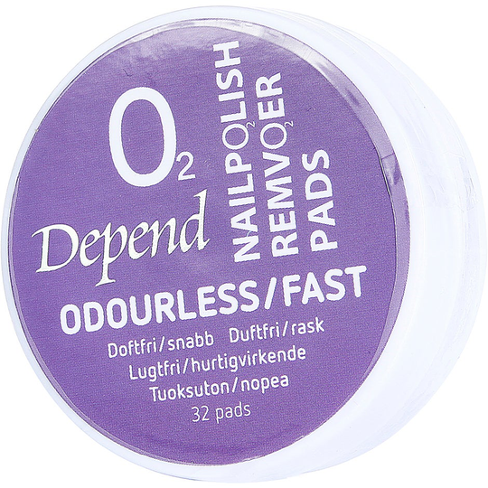 Depend O2 Nagellackremoverpads, Depend Nagellacksremover