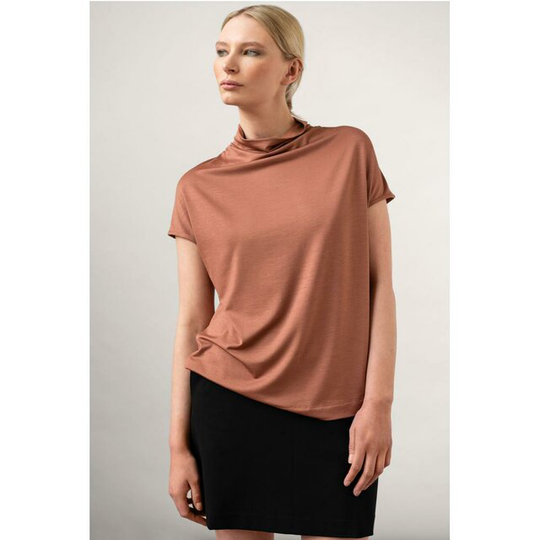 Luca Tencel Top Russet