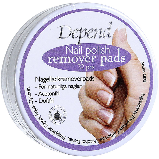 Depend Nail Polish Remover Pads, Depend Nagellacksremover