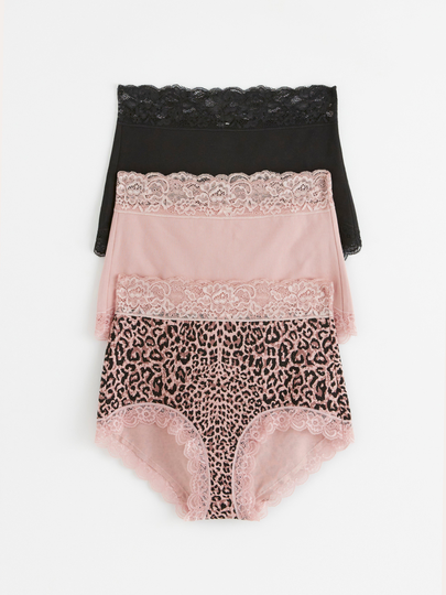 3-pack high waist trosa